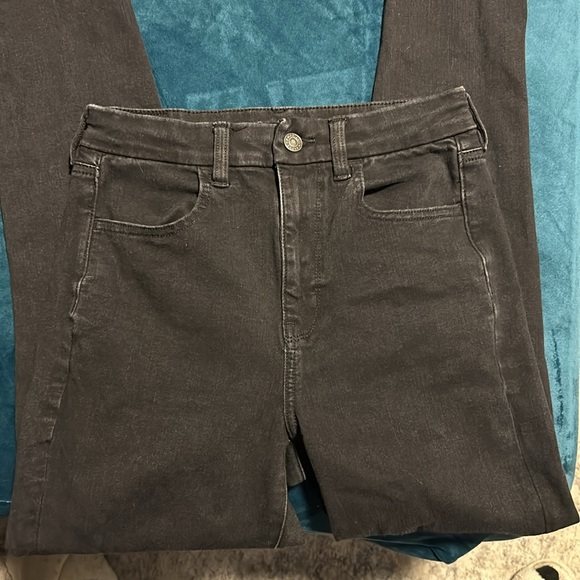 AE “Dream Jean” High Waisted Black Skinny Jeans - Picture 2 of 5